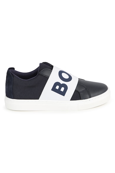 BOSS Kidswear Bebújós sneaker bőrrészletekkel Fiú