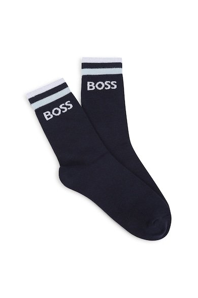 BOSS Kidswear Logós hosszú szárú zokni szett - 2 pár Fiú