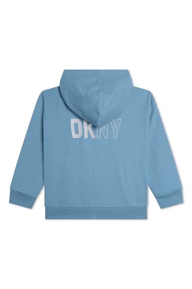 DKNY Cipzáros kapucnis pulóver logóval Fiú