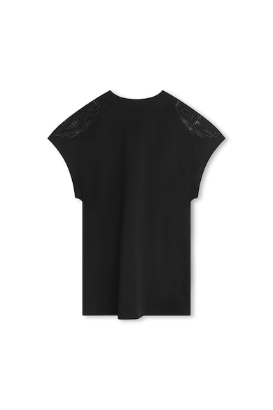 DKNY Rochie-tricou cu detalii brodate Fete