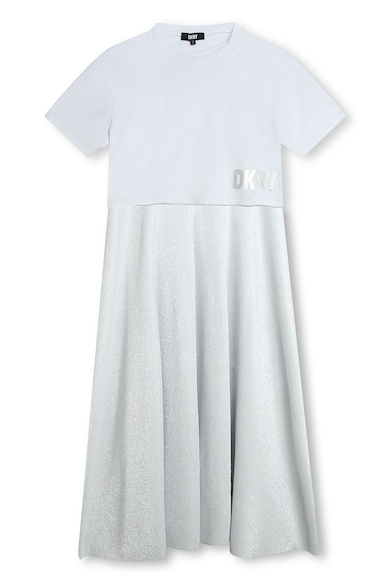 DKNY Миди рокля с дизайн 2 в 1 Момичета