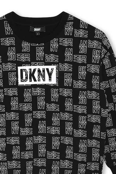 DKNY Bluza de trening cu imprimeu logo Baieti