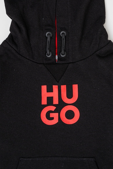 HUGO Kapucnis pulóver logóval Fiú