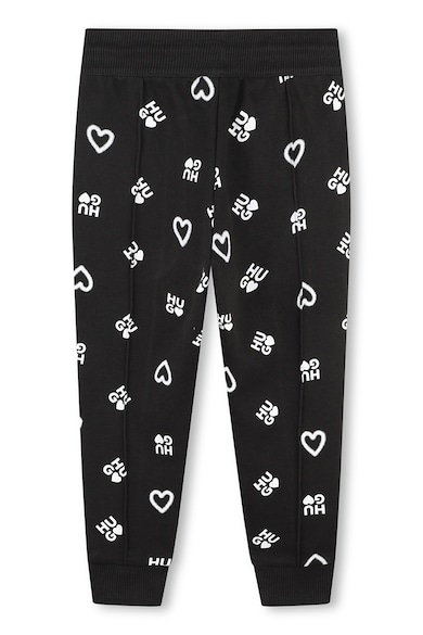HUGO Спортен панталон с десен с лого Момичета