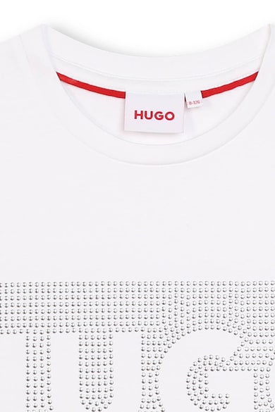 HUGO Tricou cu aplicatii cu strasuri Fete