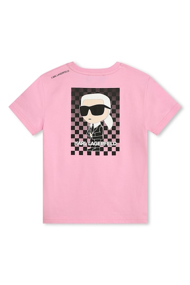 KARL LAGERFELD KIDS Памучна тениска с овално деколте Момчета