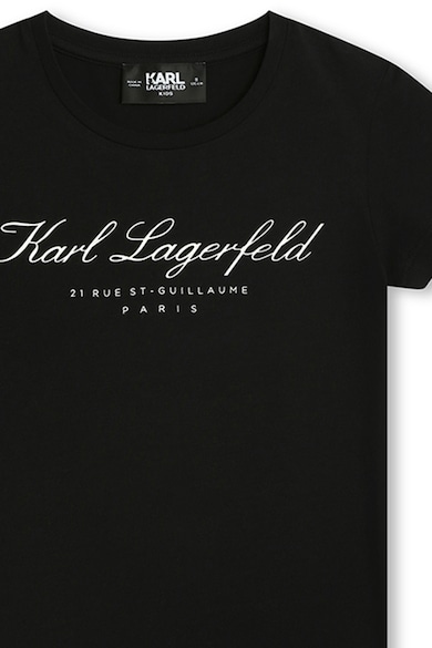 KARL LAGERFELD KIDS Tricou din amestec de modal cu imprimeu logo Fete