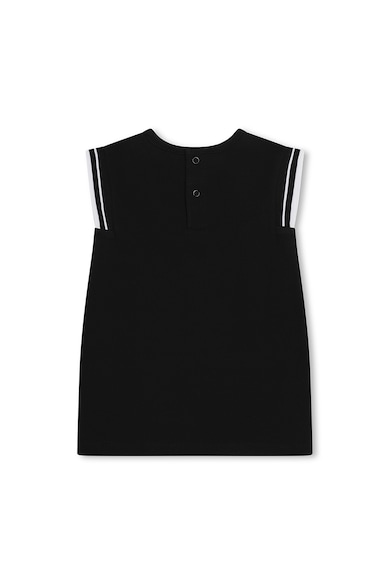 KARL LAGERFELD KIDS Rochie din bumbac fara maneci cu croiala dreapta Fete