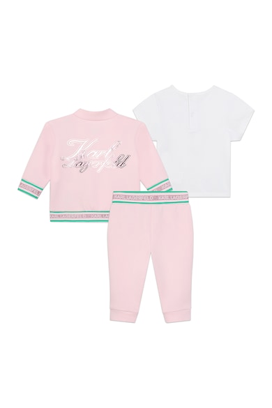 KARL LAGERFELD KIDS Set de trening si tricou din amestec de bumbac Fete