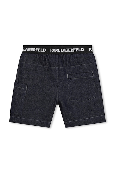 KARL LAGERFELD KIDS Set de tricou si pantaloni scurti din amestec de lyocell cu logo Baieti