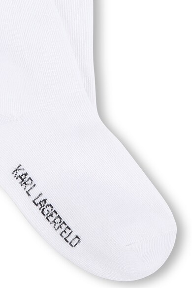 KARL LAGERFELD KIDS Hosszú szárú zokni logómintával Lány