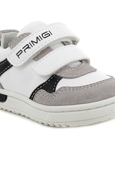 Primigi Pantofi sport cu velcro si garnituri de piele intoarsa Baieti