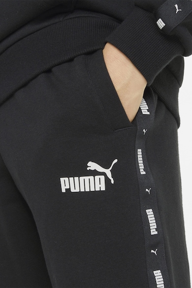Puma Szűkülő szárú szabadidőnadrág logós oldalcsíkokkal Fiú