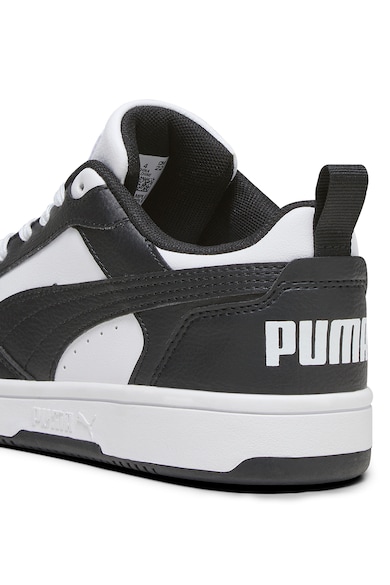 Puma Pantofi sport din piele ecologica Rebound V6 Baieti