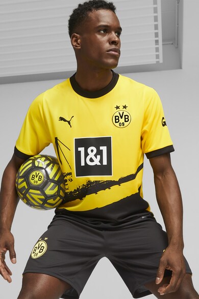 Puma Tricou cu dryCELL si decolteu la baza gatului, pentru fotbal Borussia Dortmund Barbati