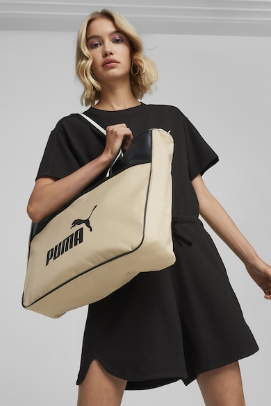 Puma Geanta shopper cu garnituri de piele ecologica Campus Femei