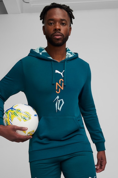 Puma Soccer Creativity normál fazonú mintás pulóver kapucnival férfi