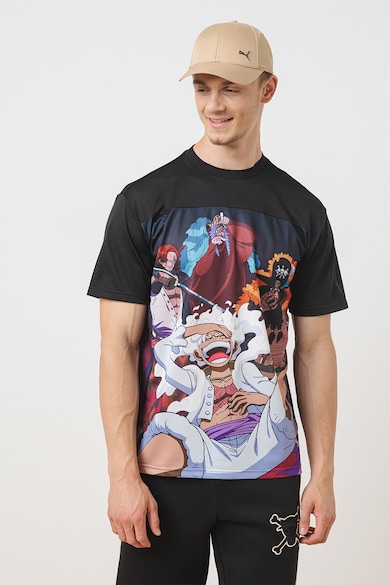 Puma Тениска с овално деколте и шарка Cartoons Мъже