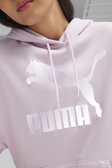 Puma Kapucnis pulóver kenguruzsebbel és logómintával női