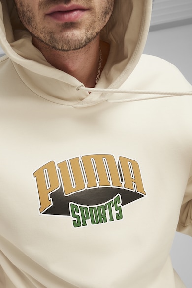 Puma Team For The Fanbase kapucnis pulóver kenguruzsebbel és logómintával férfi
