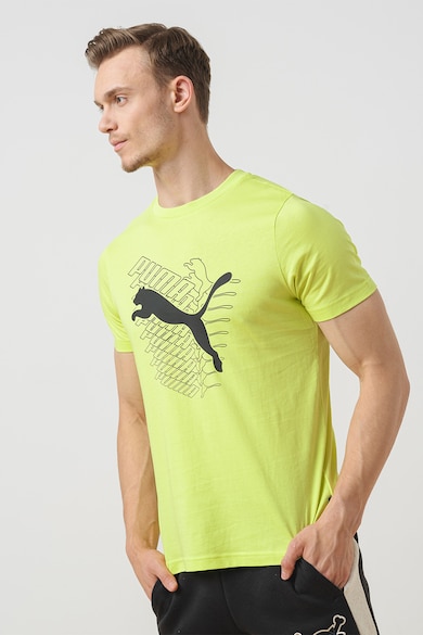 Puma Памучна тениска с лого Мъже