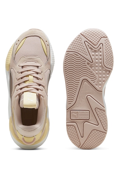 Puma RS-X fémes hatású sneaker bőrrészletekkel Lány