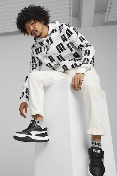 Puma Park műbőr sneaker logós részletekkel férfi