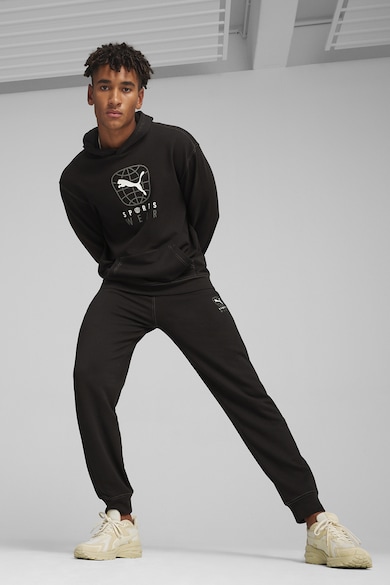 Puma Better Sportswear kapucnis pulóver kenguruzsebbel és logómintával férfi