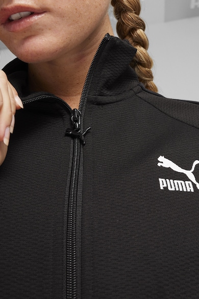 Puma Pamuttartalmú cipzáros pulóver középmagas gallérral női