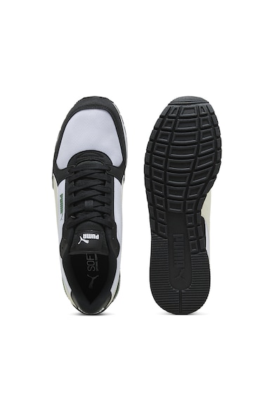 Puma Pantofi sport de piele ecologica cu garnituri de plasa Runner Barbati