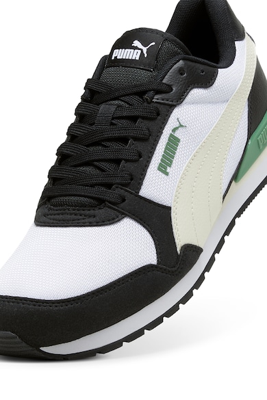 Puma Pantofi sport de piele ecologica cu garnituri de plasa Runner Barbati