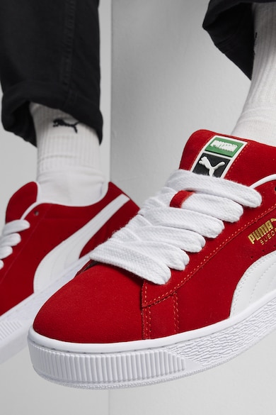 Puma Uniszex nyersbőr sneaker bőrbetétekkel női