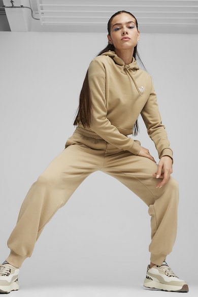 Puma Pantaloni de trening relaxed fit cu logo Essetials+ Femei