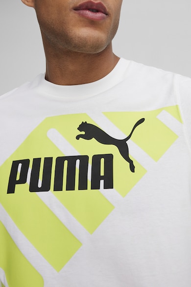 Puma Power normál fazonú logómintás póló férfi