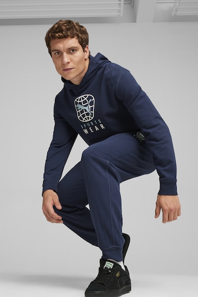 Puma Better Sportswear szűkülő szárú szabadidőnadrág húzózsinóros derékrésszel férfi