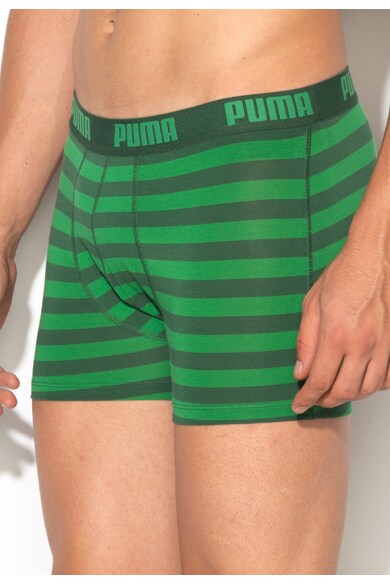 Puma Комплект от 2 чифта боксерки в сиво и зелено Мъже