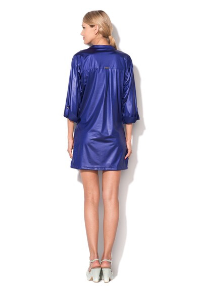 Versace Rochie de plaja albastru cobalt cu colier auriu Femei