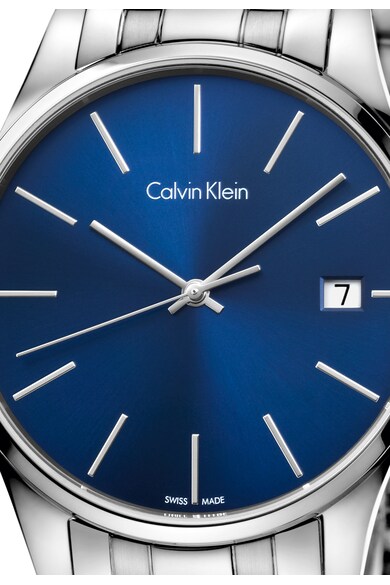 CALVIN KLEIN Ceas argintiu cu albastru Time Barbati