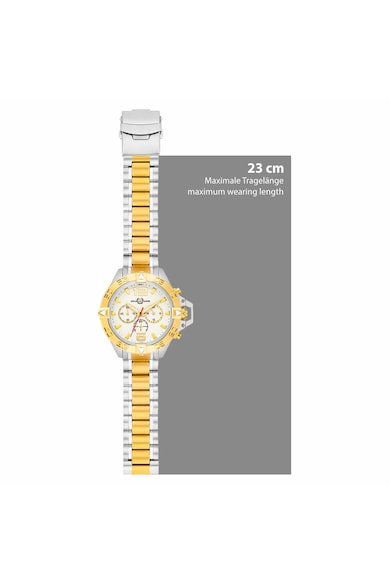 Spears & Walker Двуцветен часовник от неръждаема стомана с хронограф Мъже