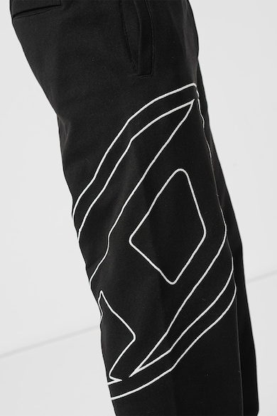 Diesel Pantaloni de trening cu imprimeu logo supradimensionat Barbati