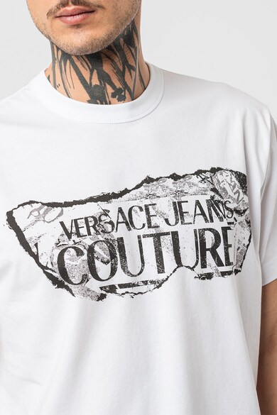 Versace Jeans Couture Logós pamutpóló férfi