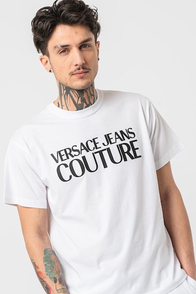 Versace Jeans Couture Памучна тениска с лого Мъже