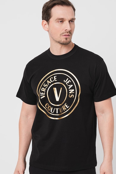 Versace Jeans Couture Тениска с овално деколте и лога Мъже