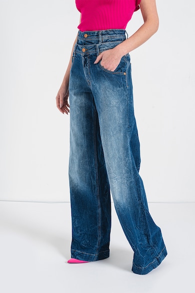 Versace Jeans Couture Alexis magas derekú bő szárú farmernadrág női