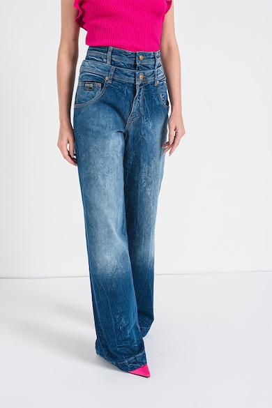 Versace Jeans Couture Alexis magas derekú bő szárú farmernadrág női