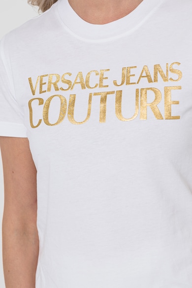 Versace Jeans Couture Памучна тениска с лого Жени