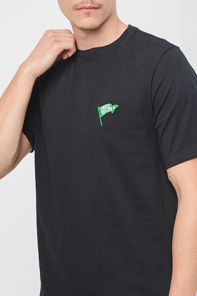 Converse Памучна тениска Retro Flag с овално деколте Мъже