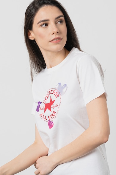 Converse Szűk fazonú logómintás póló női