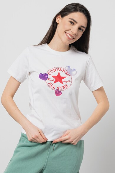 Converse Szűk fazonú logómintás póló női