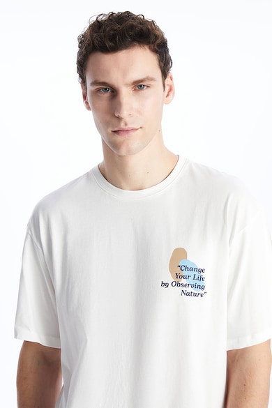 LC WAIKIKI Тениска от памук с фигурална шарка Мъже